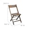 Flash Furniture Slatted Wood Folding Special Event Chair - Antique Black, PK4 4-WFC-SLAT-AB-GG - alternate 5